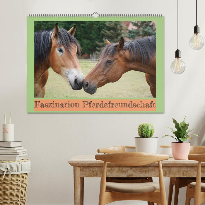 La fascination de l'amitié chevaline (Calendrier mural CALVENDO 2024) 
