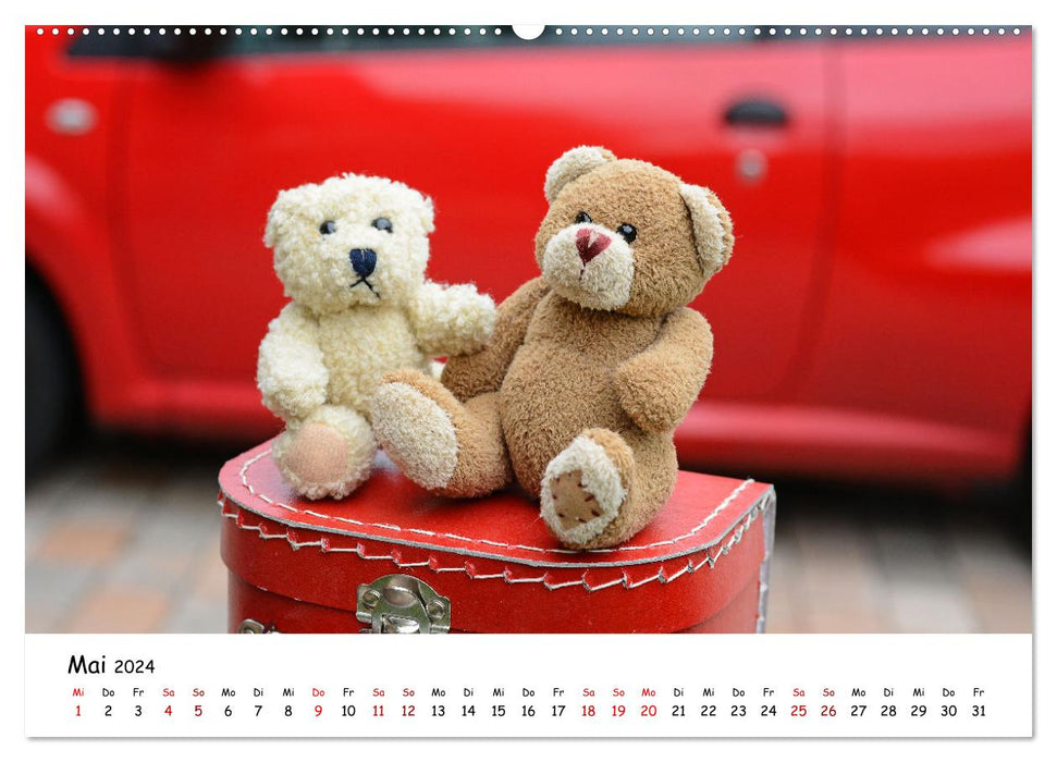 Favorite teddy bears (CALVENDO wall calendar 2024) 