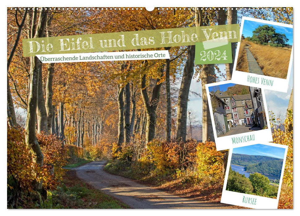 Die Eifel und das Hohe Venn (CALVENDO Wandkalender 2024)