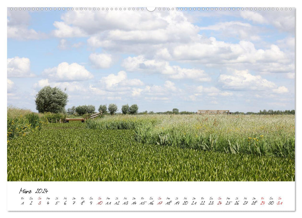 Boat and Bike South Holland (CALVENDO wall calendar 2024) 