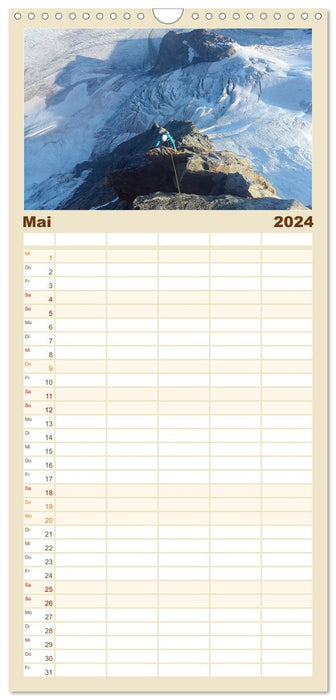 Gipfelabenteuer - wenn der Berg ruft (CALVENDO Familienplaner 2024)