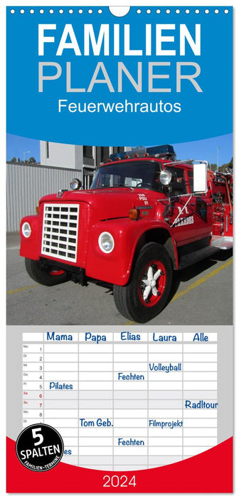 Feuerwehrautos (CALVENDO Familienplaner 2024)