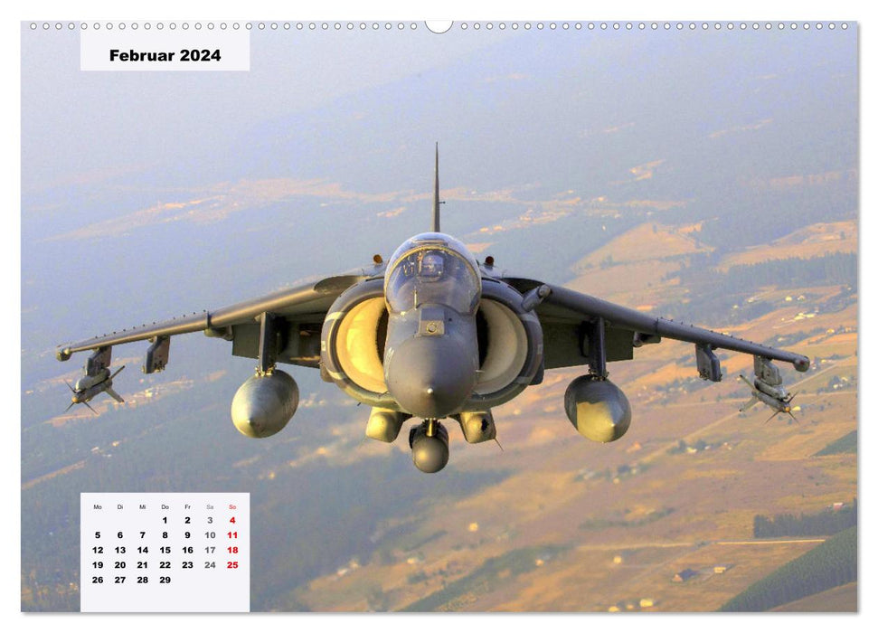 Avions de chasse. Fascination pour les avions de chasse (Calvendo Premium Wall Calendar 2024) 