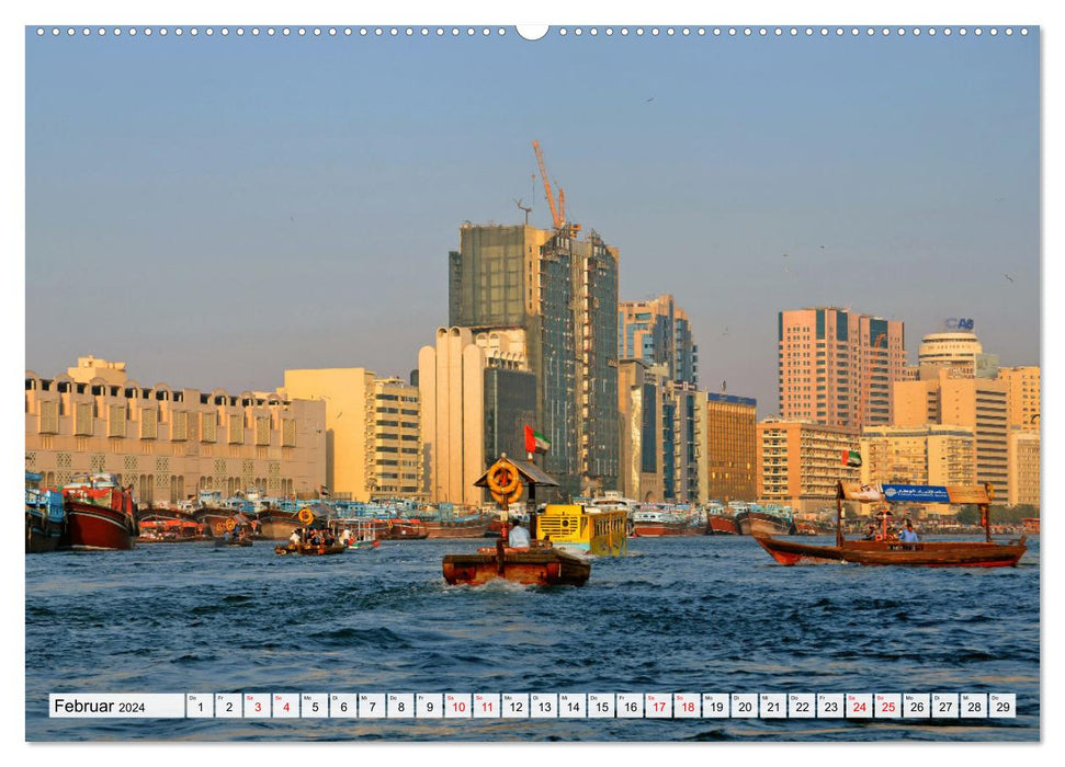 BUR DUBAI et DEIRA, les quartiers historiques des criques de Dubaï (Calvendo Premium Wall Calendar 2024) 