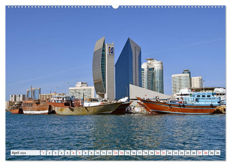 BUR DUBAI und DEIRA, Dubais historische Stadtviertel am Creek (CALVENDO Premium Wandkalender 2024)