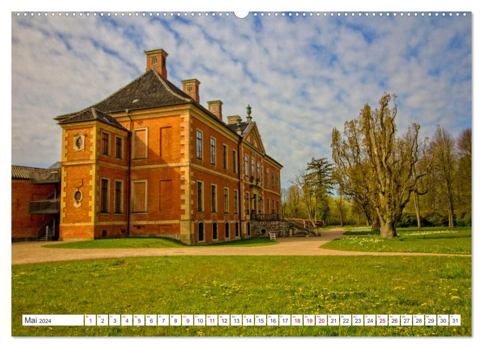 Le château Klützer de Bothmer - Un jour de mai dans le beau coin d'Angleterre du Mecklembourg (Calendrier mural CALVENDO Premium 2024) 