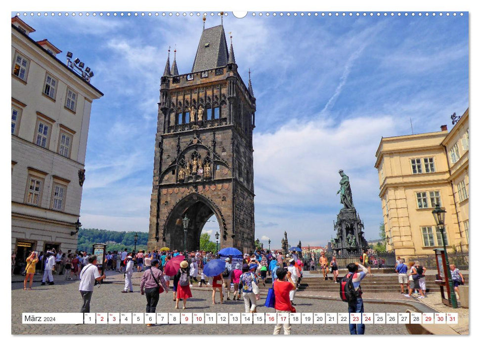 Prag – Ein perfekter Sommertag in der Goldenen Stadt (CALVENDO Wandkalender 2024)