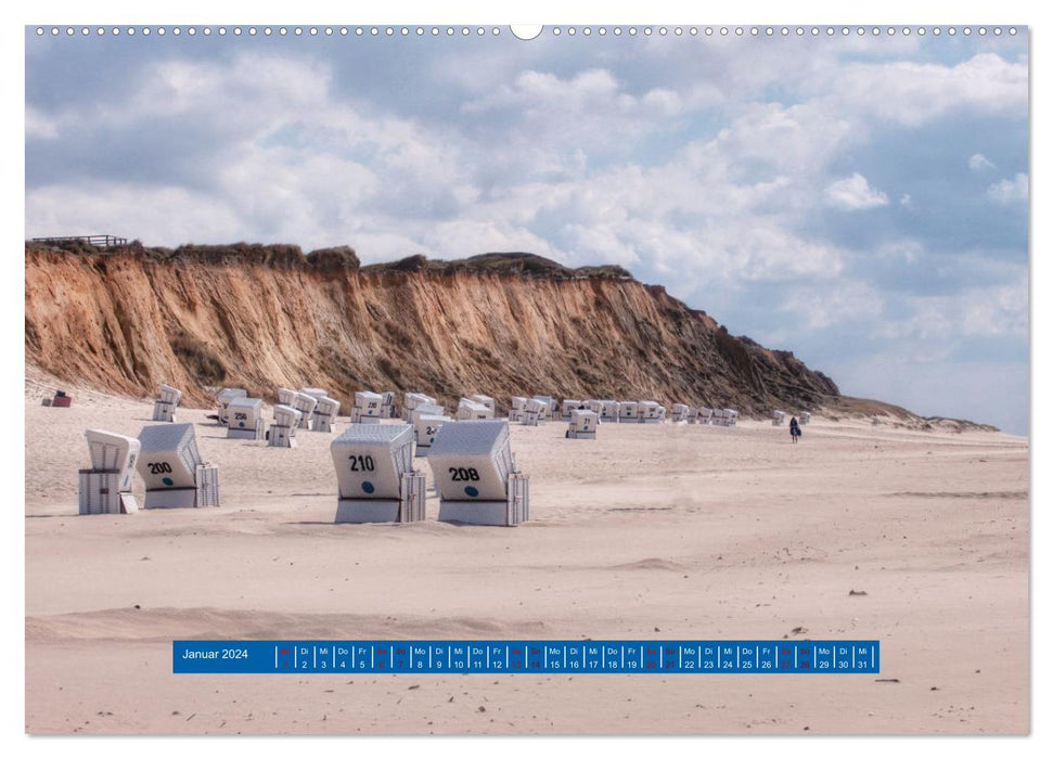 Ein Tag am Meer - Impressionen von der Insel Sylt (CALVENDO Premium Wandkalender 2024)