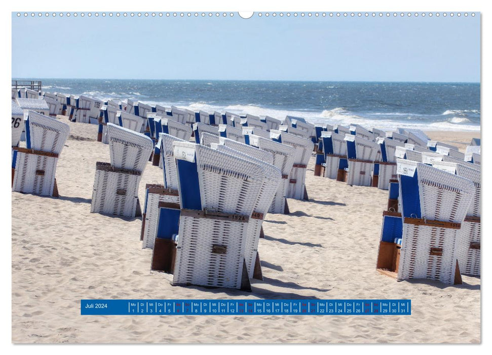 Ein Tag am Meer - Impressionen von der Insel Sylt (CALVENDO Premium Wandkalender 2024)
