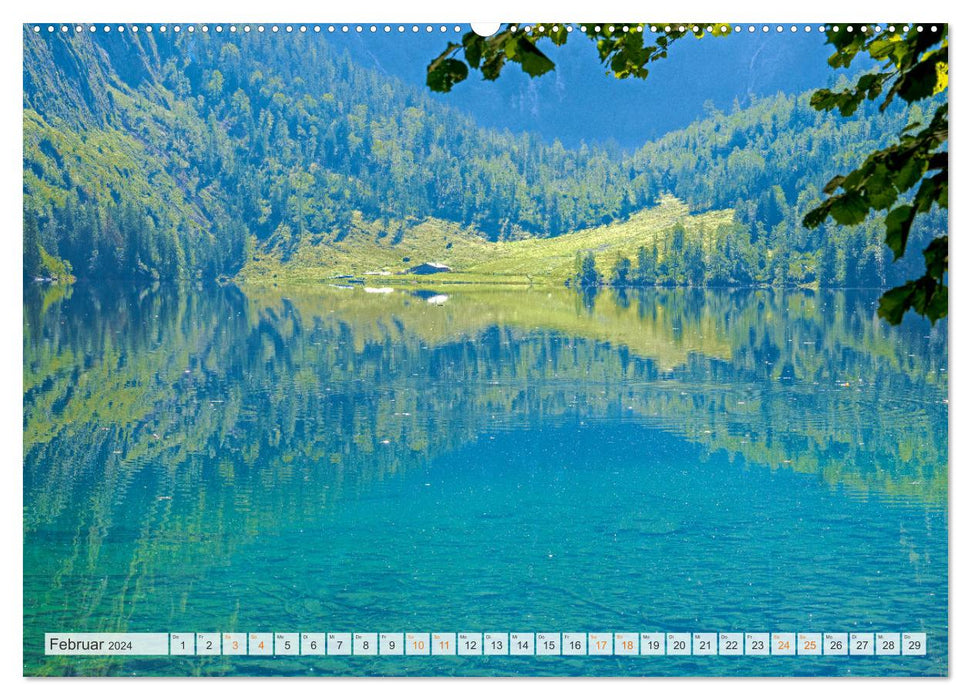 Berchtesgadener Land - world of mountains and lakes (CALVENDO wall calendar 2024) 