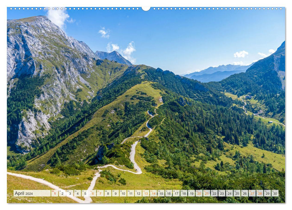 Berchtesgadener Land - world of mountains and lakes (CALVENDO wall calendar 2024) 