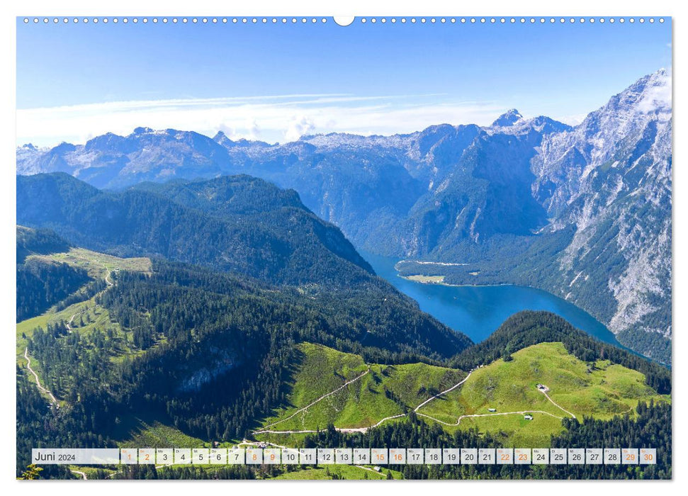 Berchtesgadener Land - world of mountains and lakes (CALVENDO wall calendar 2024) 