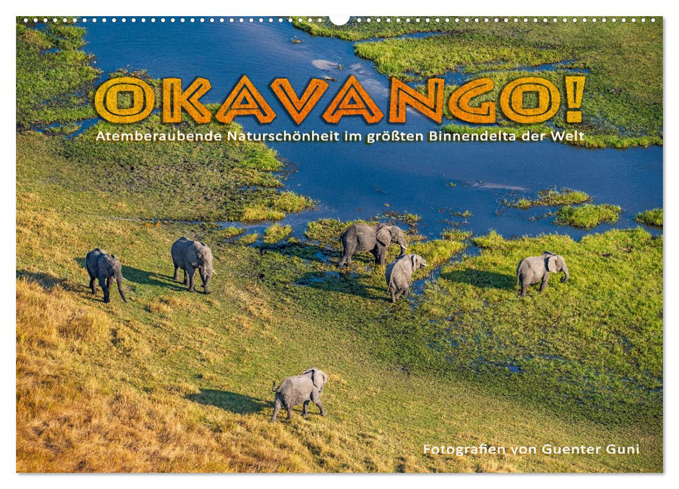 Okavango! Atemberaubende Naturschönheit im größten Binnendelta der Welt (CALVENDO Wandkalender 2024)
