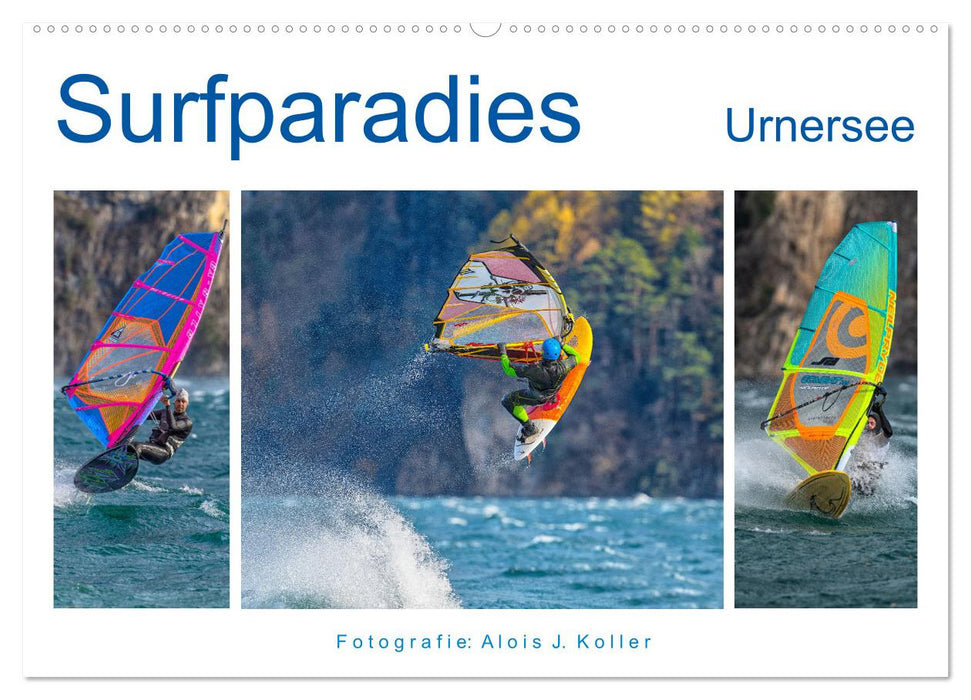 Surfing paradise Lake Urner (CALVENDO wall calendar 2024) 