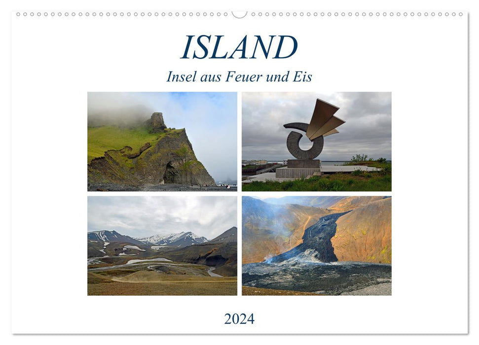 ISLAND, Insel aus Feuer und Eis (CALVENDO Wandkalender 2024)