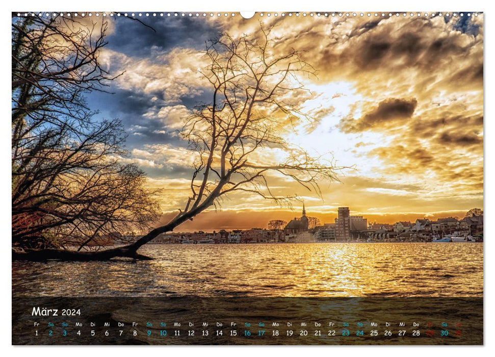 Maritime Kappeln - Around the harbor (CALVENDO wall calendar 2024) 