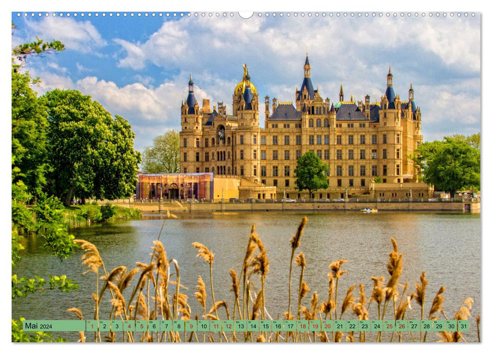 Residenzstadt Schwerin - Impressionen aus Mecklenburg-Vorpommern (CALVENDO Wandkalender 2024)