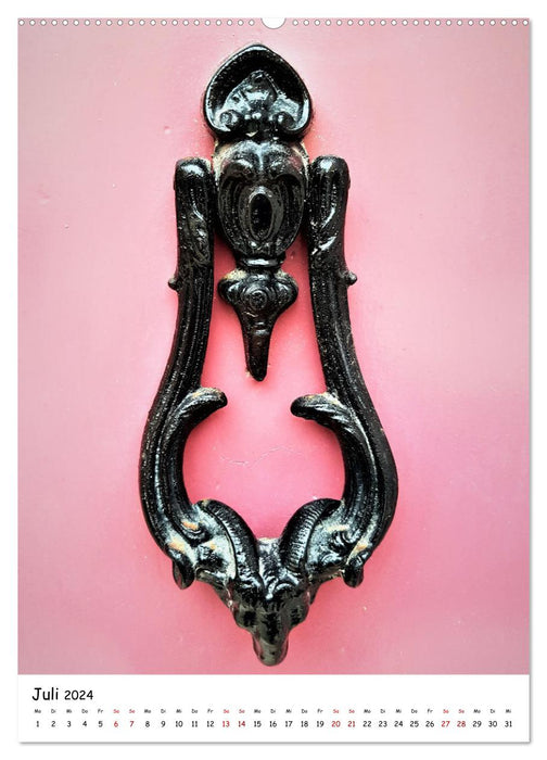 Mdina's antique doorknobs (CALVENDO Premium Wall Calendar 2024) 