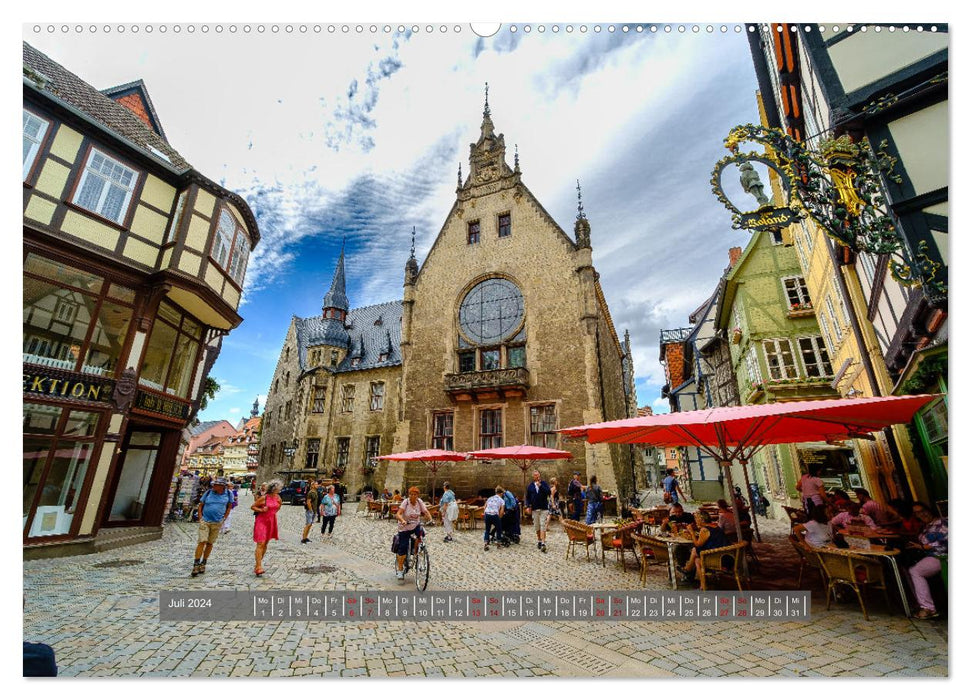 Ein Blick auf Quedlinburg (CALVENDO Premium Wandkalender 2024)
