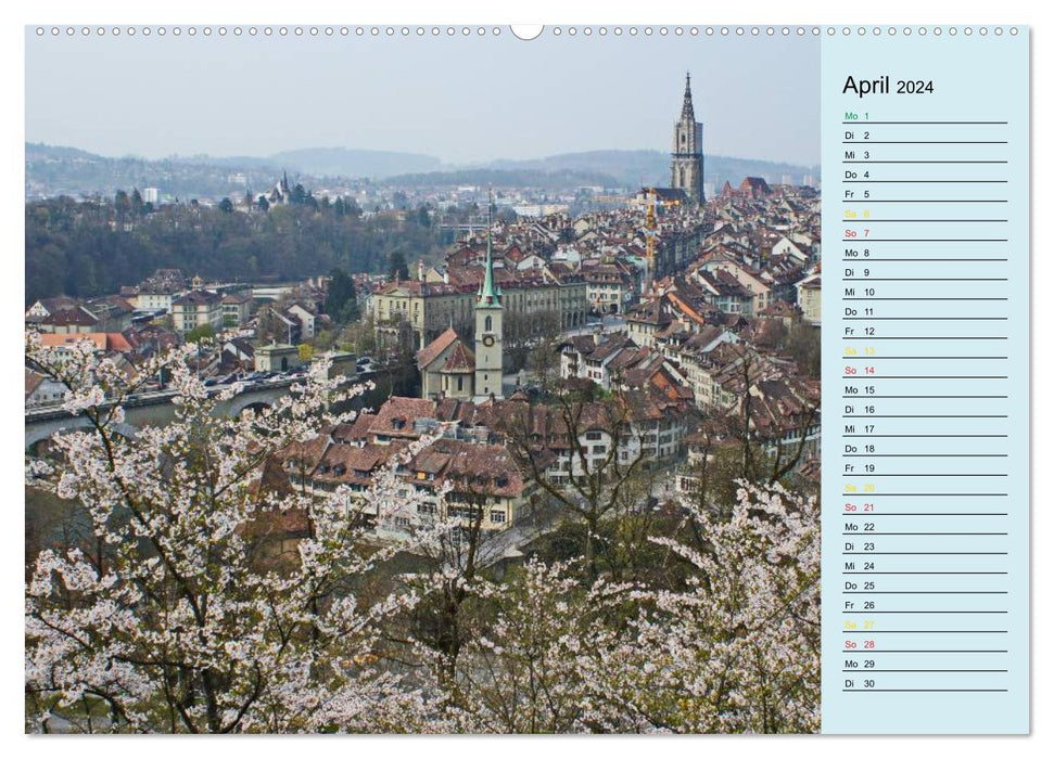 Grüezi . Landschaften in der Schweiz Planer (CALVENDO Premium Wandkalender 2024)
