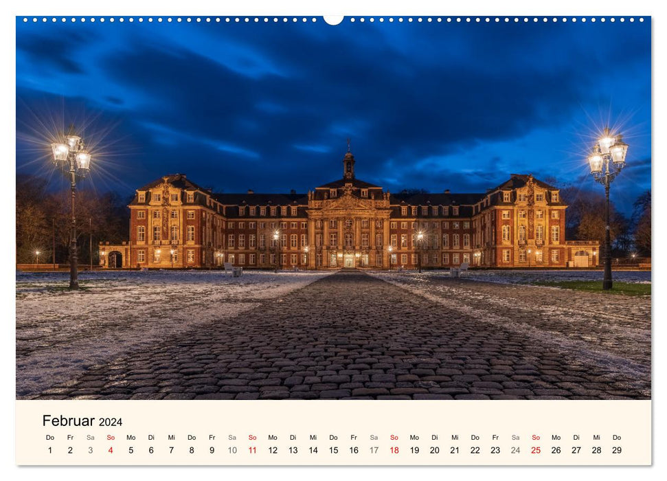 Schlösser und Burgen in NRW (CALVENDO Wandkalender 2024)