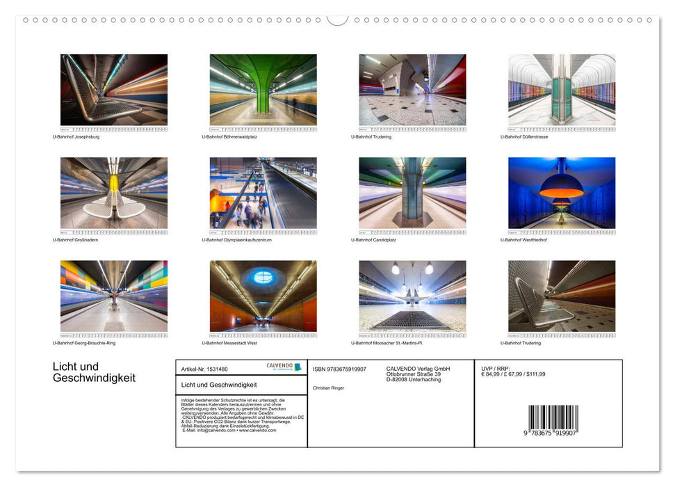 Licht und Geschwindigkeit (CALVENDO Premium Wandkalender 2024)