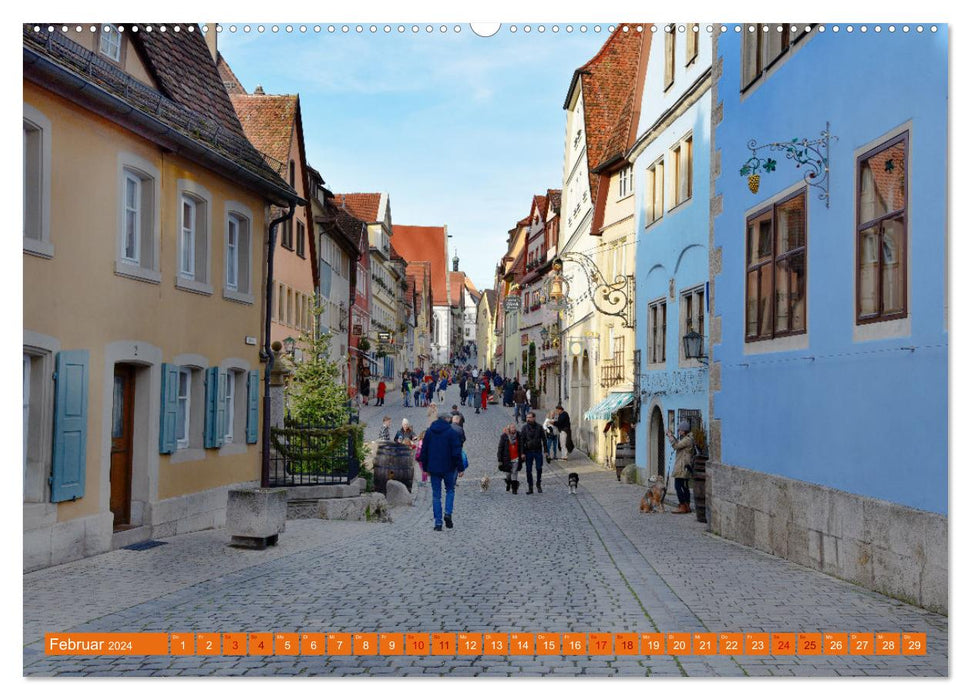 Erlebe mit mir Rothenburg ob der Tauber (CALVENDO Wandkalender 2024)