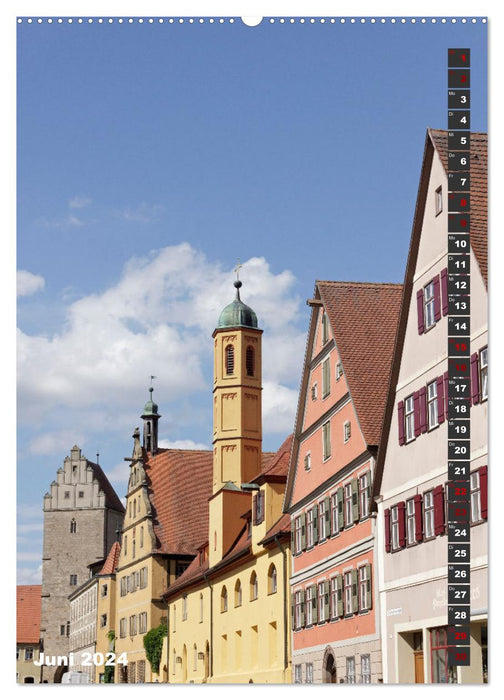 Dinkelsbühl - Baudenkmäler einer mittelalterlichen Stadt (CALVENDO Wandkalender 2024)