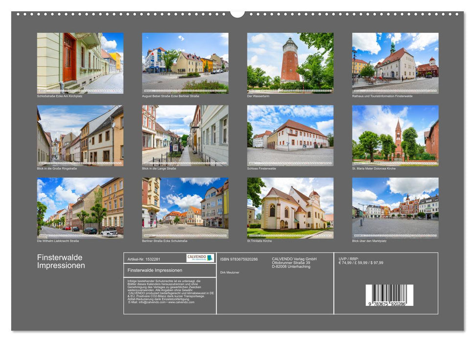 Finsterwalde Impressionen (CALVENDO Premium Wandkalender 2024)