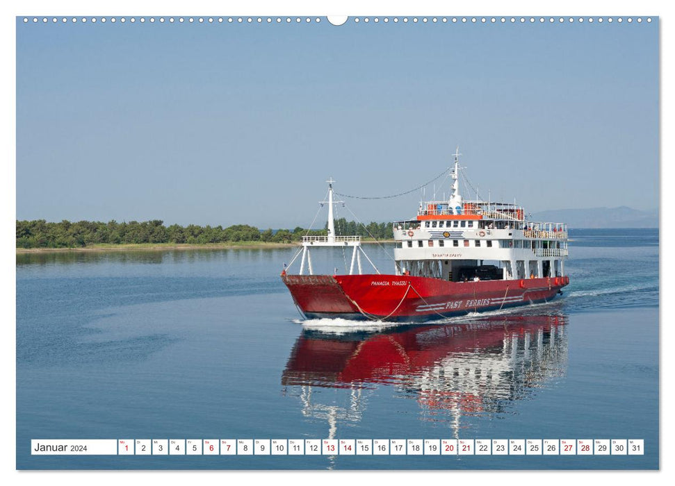 Thassos - Insel im Thrakischen Meer (CALVENDO Premium Wandkalender 2024)