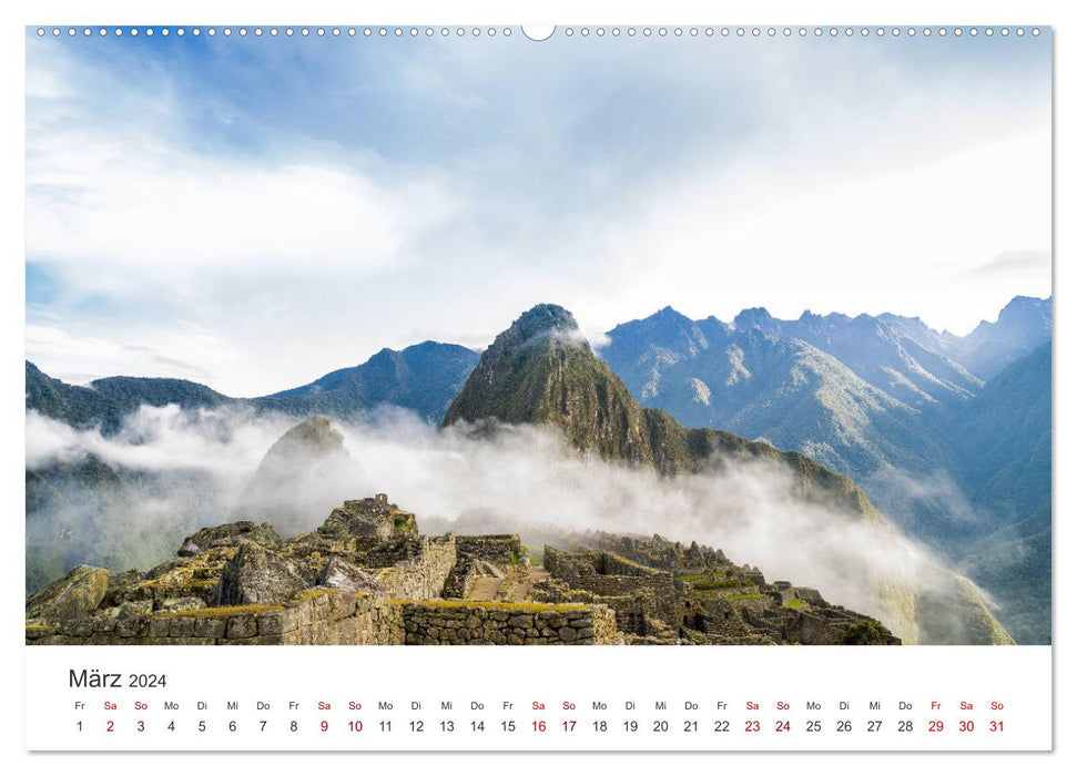 Machu Picchu - Die faszinierende Stadt der Inka. (CALVENDO Wandkalender 2024)