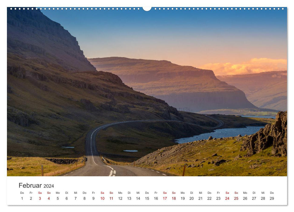 Island - Die spektakuläre Insel im Norden. (CALVENDO Wandkalender 2024)