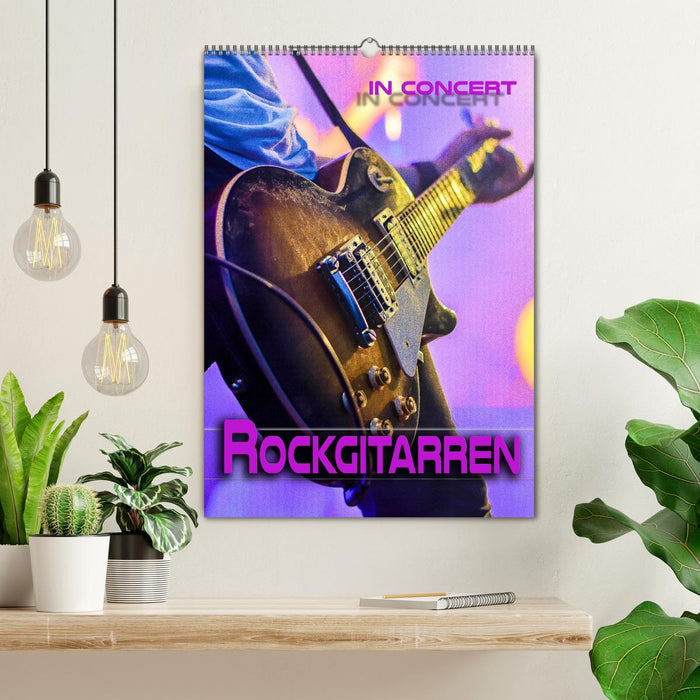 Rockgitarren in Concert (CALVENDO Wandkalender 2024)