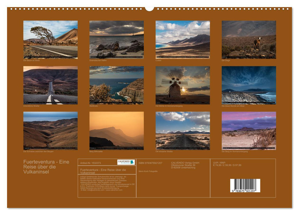 Fuerteventura - Eine Reise über die Vulkaninsel (CALVENDO Premium Wandkalender 2024)