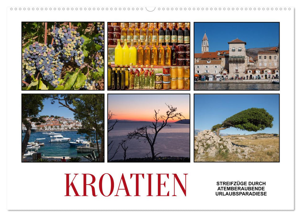 Croatie - incursions à travers des paysages culturels à couper le souffle (calendrier mural CALVENDO 2024) 