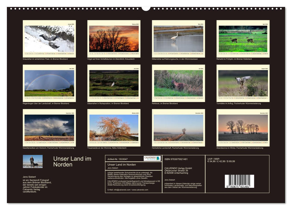 Our country in the north (CALVENDO wall calendar 2024) 