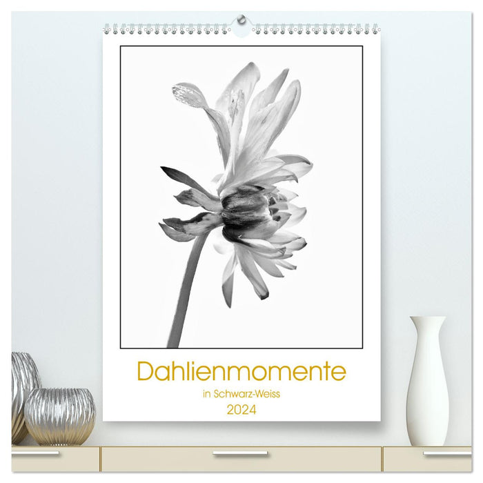 Moments Dahlia (Calendrier mural CALVENDO Premium 2024) 