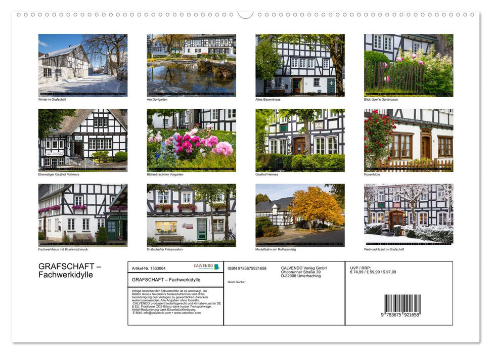 County – Half-timbered idyll (CALVENDO Premium Wall Calendar 2024) 
