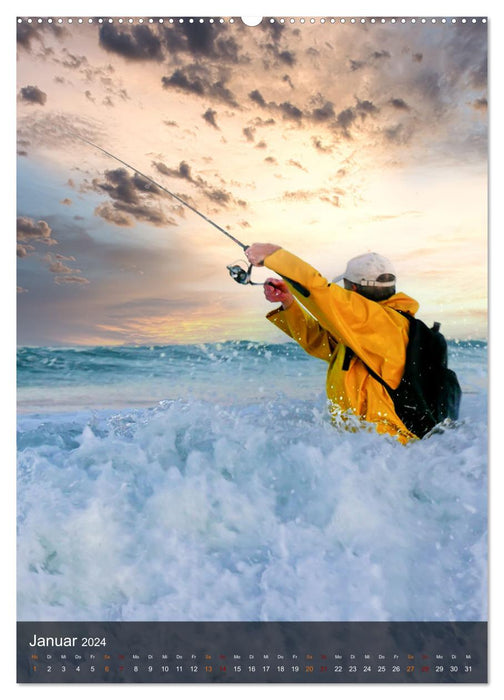 Fishing - simply cool (CALVENDO Premium Wall Calendar 2024) 