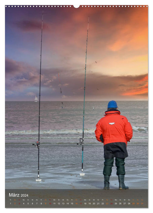 Pêche - tout simplement cool (Calendrier mural CALVENDO Premium 2024) 