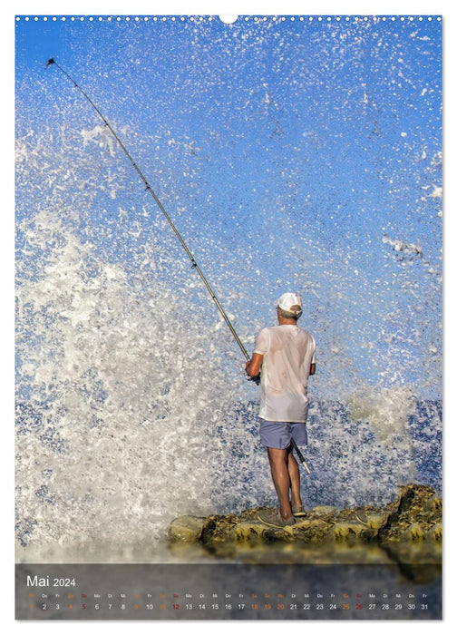 Pêche - tout simplement cool (Calendrier mural CALVENDO Premium 2024) 