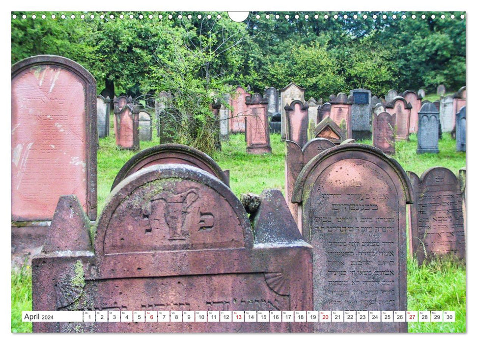 Jewish cemeteries in Germany (CALVENDO wall calendar 2024) 