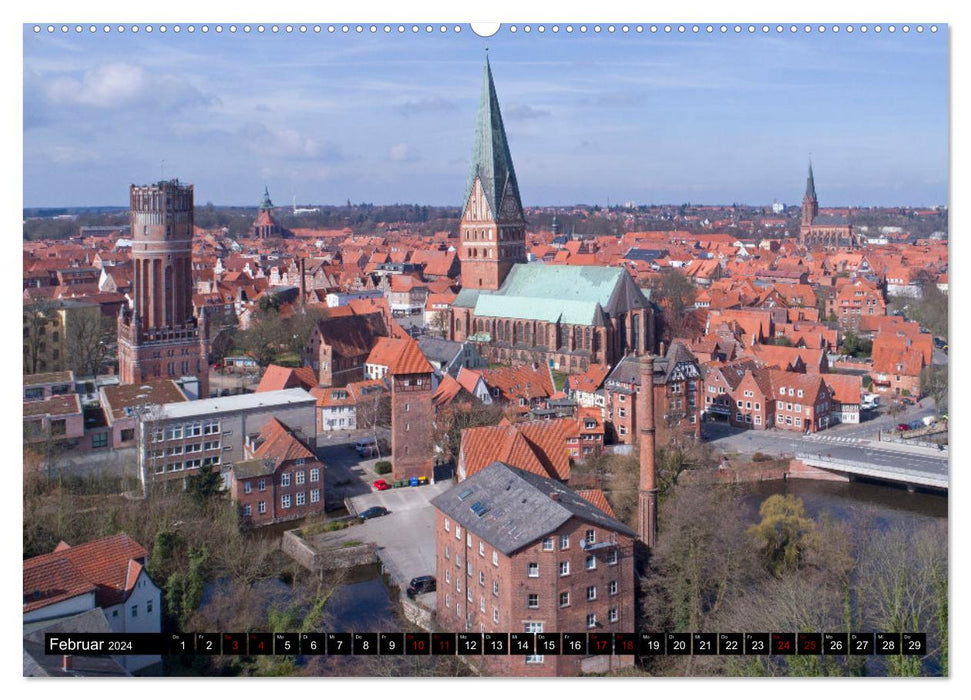 Lüneburg - Perle an der Ilmenau (CALVENDO Premium Wandkalender 2024)