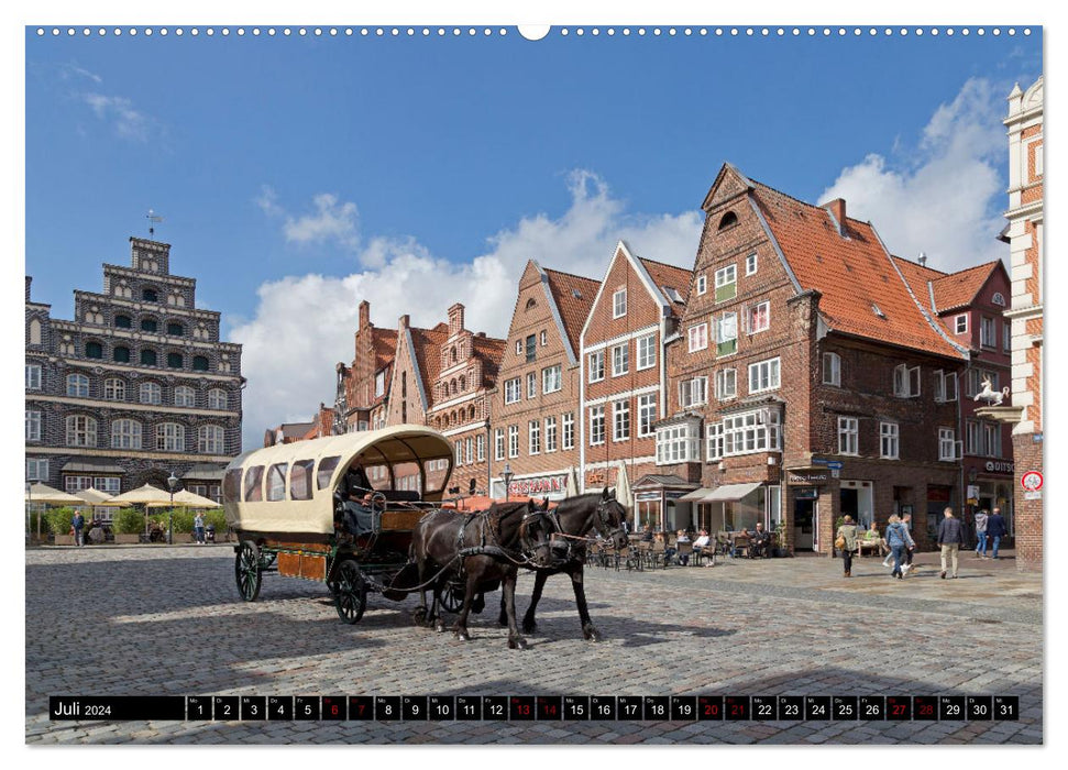 Lüneburg - Perle an der Ilmenau (CALVENDO Premium Wandkalender 2024)