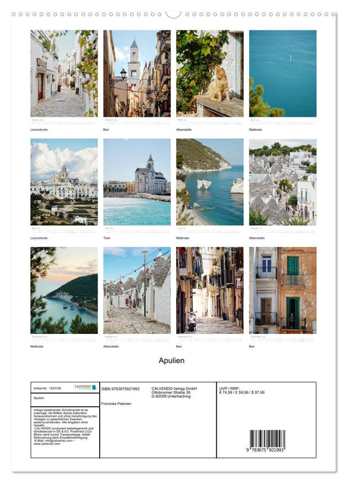 Apulia (CALVENDO Premium Wall Calendar 2024) 