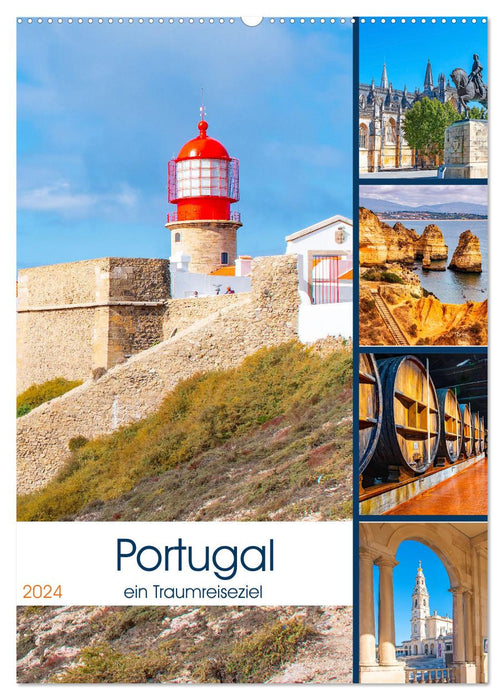Le Portugal - une destination de voyage de rêve (calendrier mural CALVENDO 2024) 