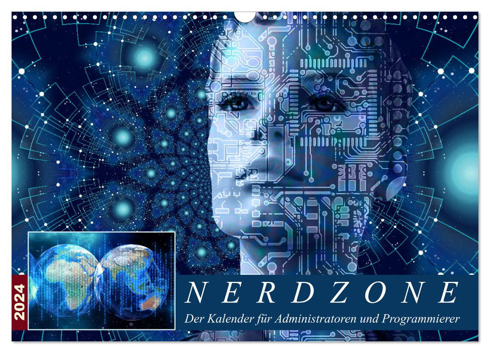 Nerdzone The calendar for administrators and programmers (CALVENDO wall calendar 2024) 