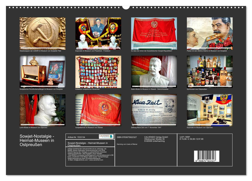 Sowjet-Nostalgie - Heimat-Museen in Ostpreußen (CALVENDO Premium Wandkalender 2024)