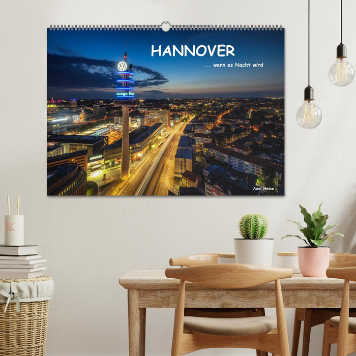 HANNOVER ... when night falls (CALVENDO wall calendar 2024) 