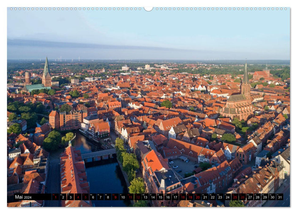 Lunebourg - Perle sur l'Ilmenau (Calendrier mural CALVENDO 2024) 